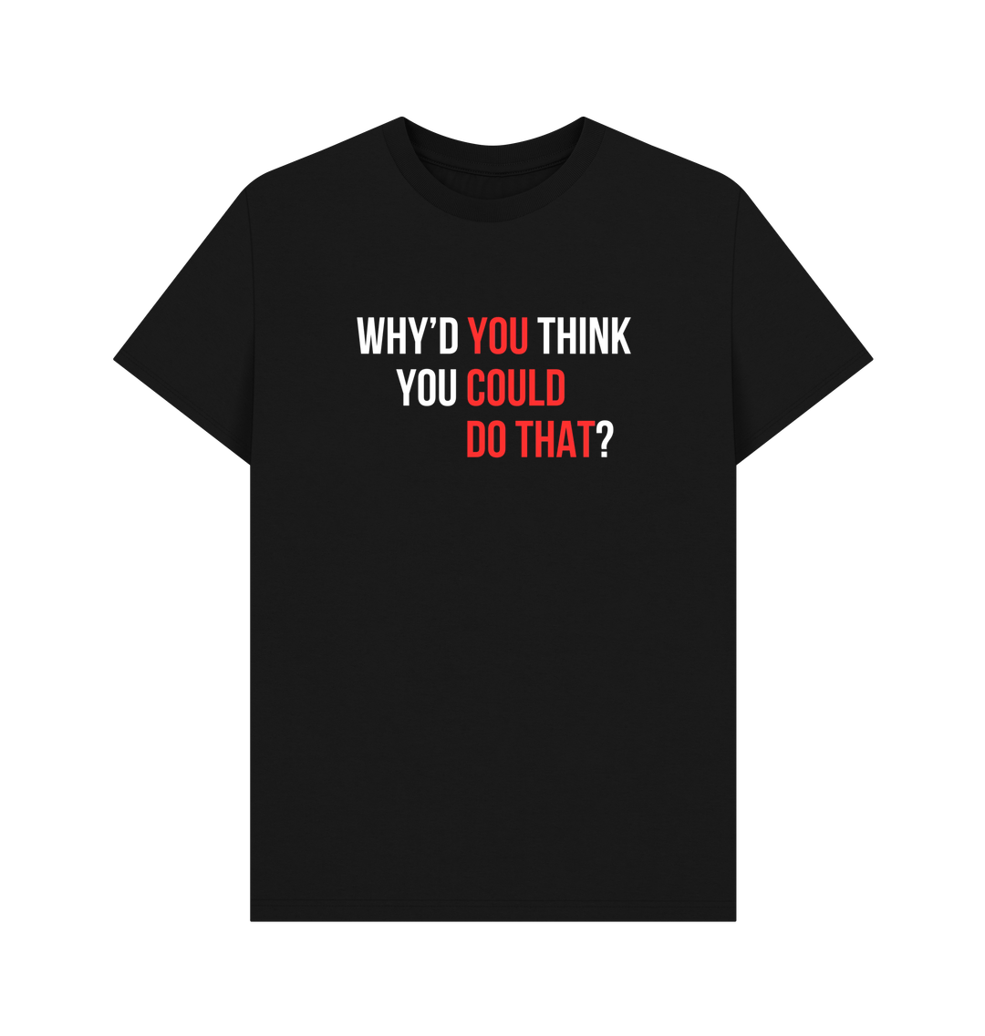 Black Printed T-shirt Front