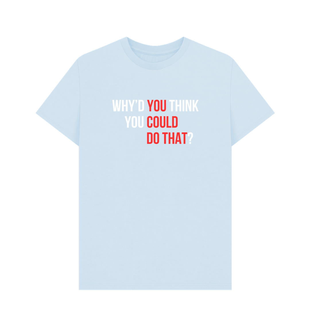Sky Blue Printed T-shirt Front