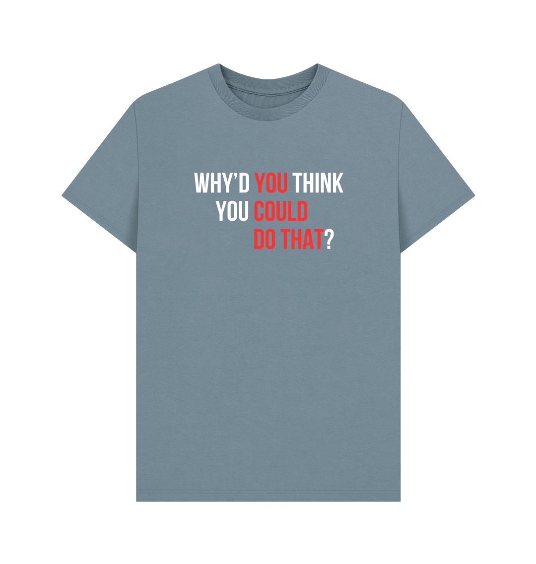 Stone Blue Printed T-shirt Front