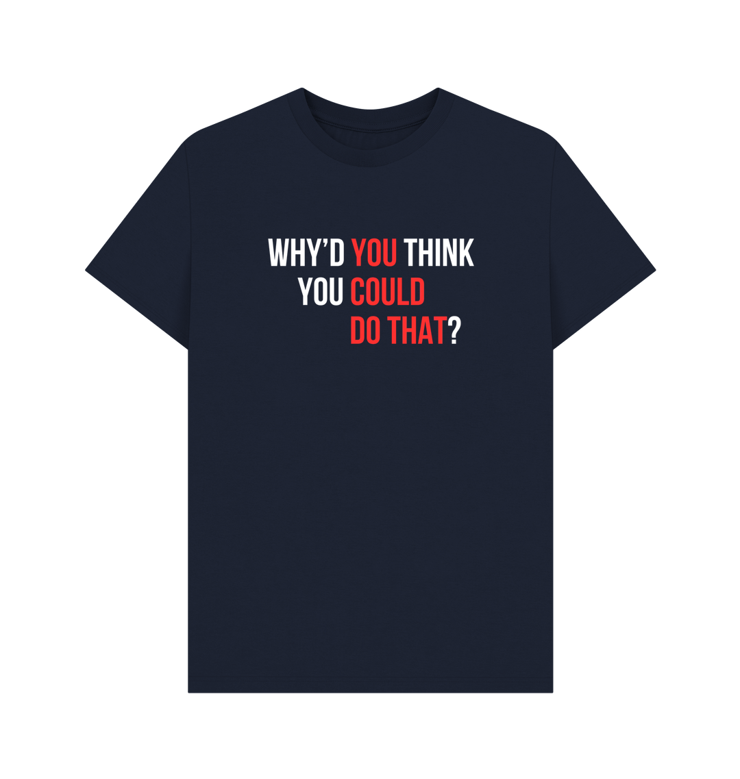 Navy Blue Printed T-shirt Front
