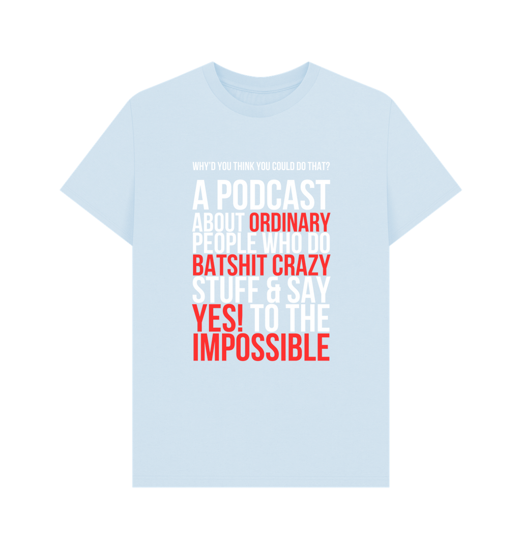 Sky Blue Printed T-shirt Front