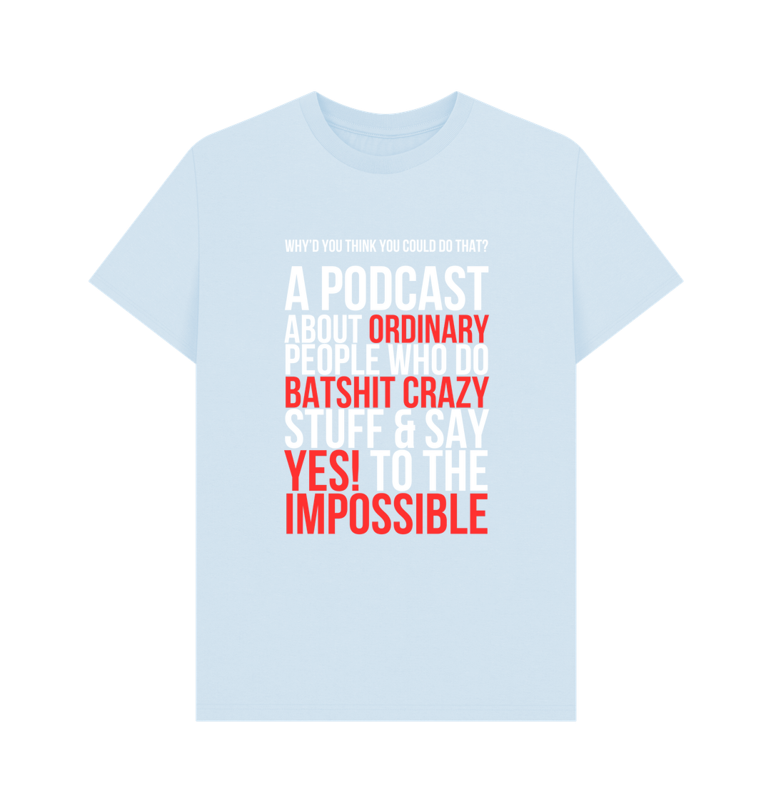 Sky Blue Printed T-shirt Front