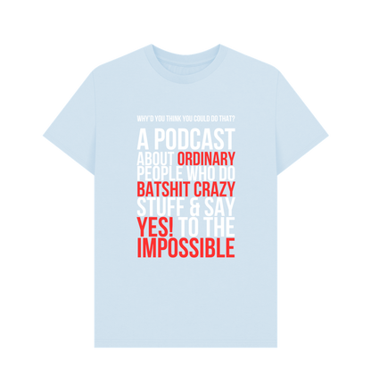 Sky Blue Printed T-shirt Front
